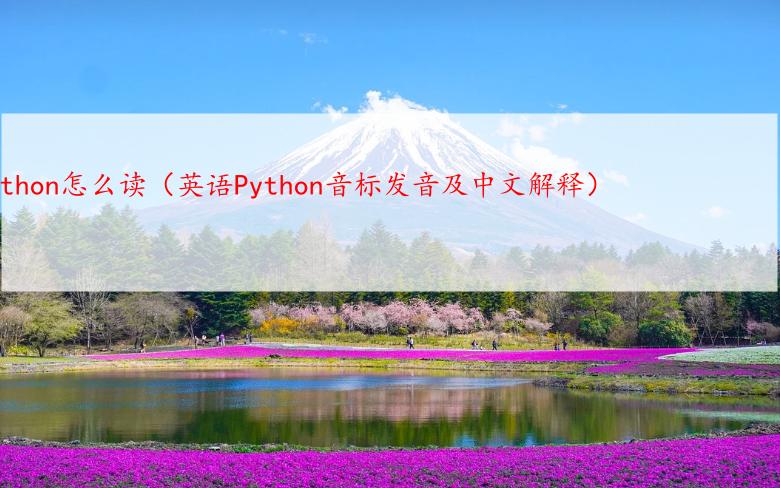 Python怎么读（英语Python音标发音及中文解释）