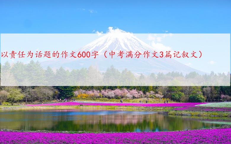 以责任为话题的作文600字（中考满分作文3篇记叙文）