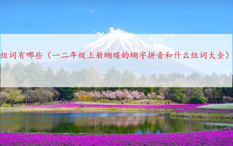 蝴组词有哪些（一二年级上册蝴蝶的蝴字拼音和什么组词大全）