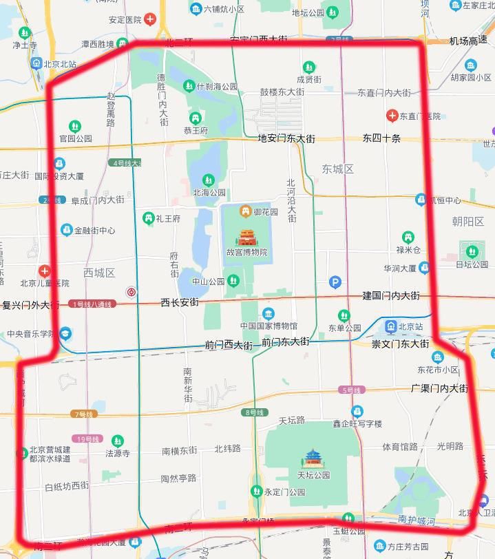 北京二环路一共多少公里（北京二环地图详细路线）.jpg