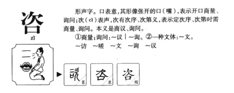 咨组词有哪些（二年级下册咨字组词大全）