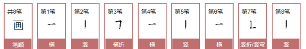 画字笔顺,画的笔顺笔画顺序怎么写图1